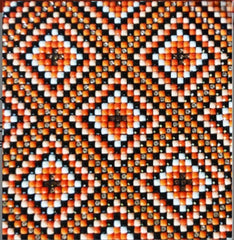 Party bag in ORANGE, BLACK with rhinestones. Clutch