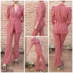 Suit jacket with puffed sleeves. Tamara model. One size