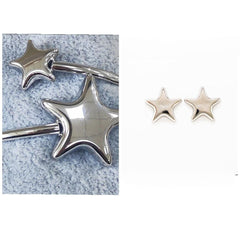 Adjustable rigid bracelet. STARS model. Stainless steel GOLD finish.