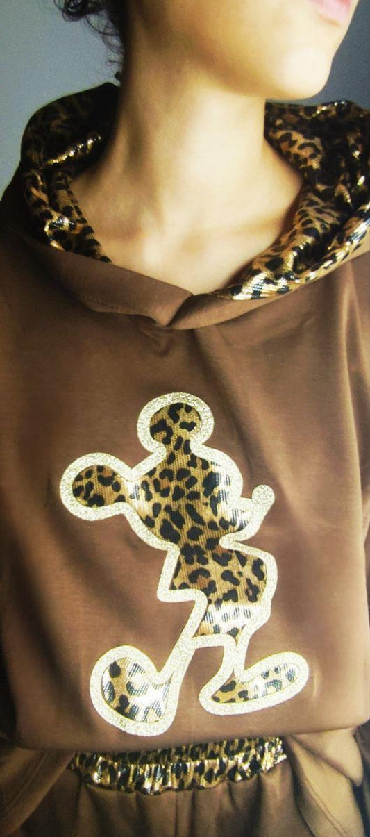 CONJUNTO mod. RATONCITO en color chocolate. Muy confortable y muy suave Talla única. Da hasta la talla 40-42