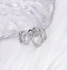 Long star earrings in Stainless Steel