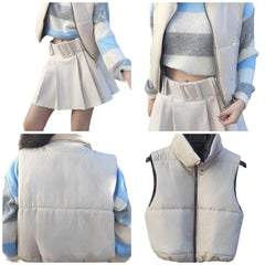 CHALECO Mod. Azores. Chaleco acolchado color Beige.