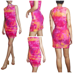 VESTIDO Mod. Andrea. Vestido de tul con forro. Vestido muy femenino. Talla única. Disponible en 3 colores: fucsia, morado y verde lima