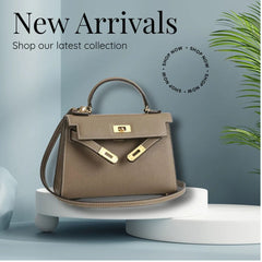 Mini Kelly style leather bag. Available in 8 colors