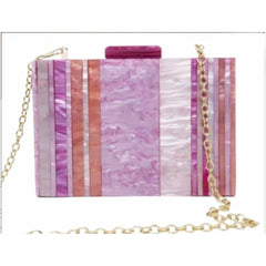 Bolso fiesta. Clutch de colores ROSADO, LILAS. Muy combinable y elegante