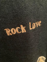 JERSEY Mod CORAZÓN. Jersey negro con corazones en animal print. Talla única: da desde la Talla 34 hasta la 42. Calidad PREMIUM