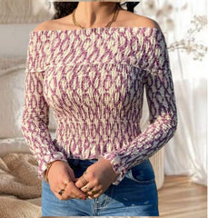 NOVEDAD: Blusa de algodón Mod VICTORIA. Colores: Beige y buganvilla