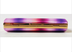 Clutch in BUGANVILLA and LILAC tones. Party bag.