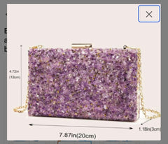 Clutch in TURQUOISE BLUE color. TURQUOISE BLUE party bag