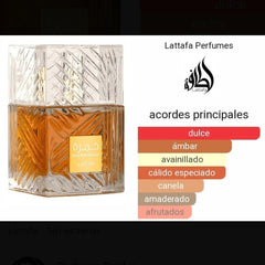 Perfume Khamrah Lataffa Original de 100 ml. Perfume árabe hombre. Alta durabilidad.Perfume seducción Activo