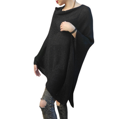 CAPA o Poncho Negro Glitter