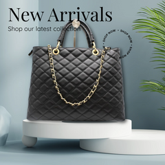 Bolso TOTE Mod. AVA. Realizado en piel acolchada con cadena dorada, asa superior y asa larga regulable. Calidad Premium