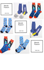 Pack 3 Calcetines divertidos con estampado de COHETES