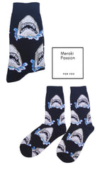 Calcetines Divertidos estampados de TIBURONES. Unisex. Talla única