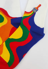 Calcetines divertidos con estampado de PINTURA de COLORES.