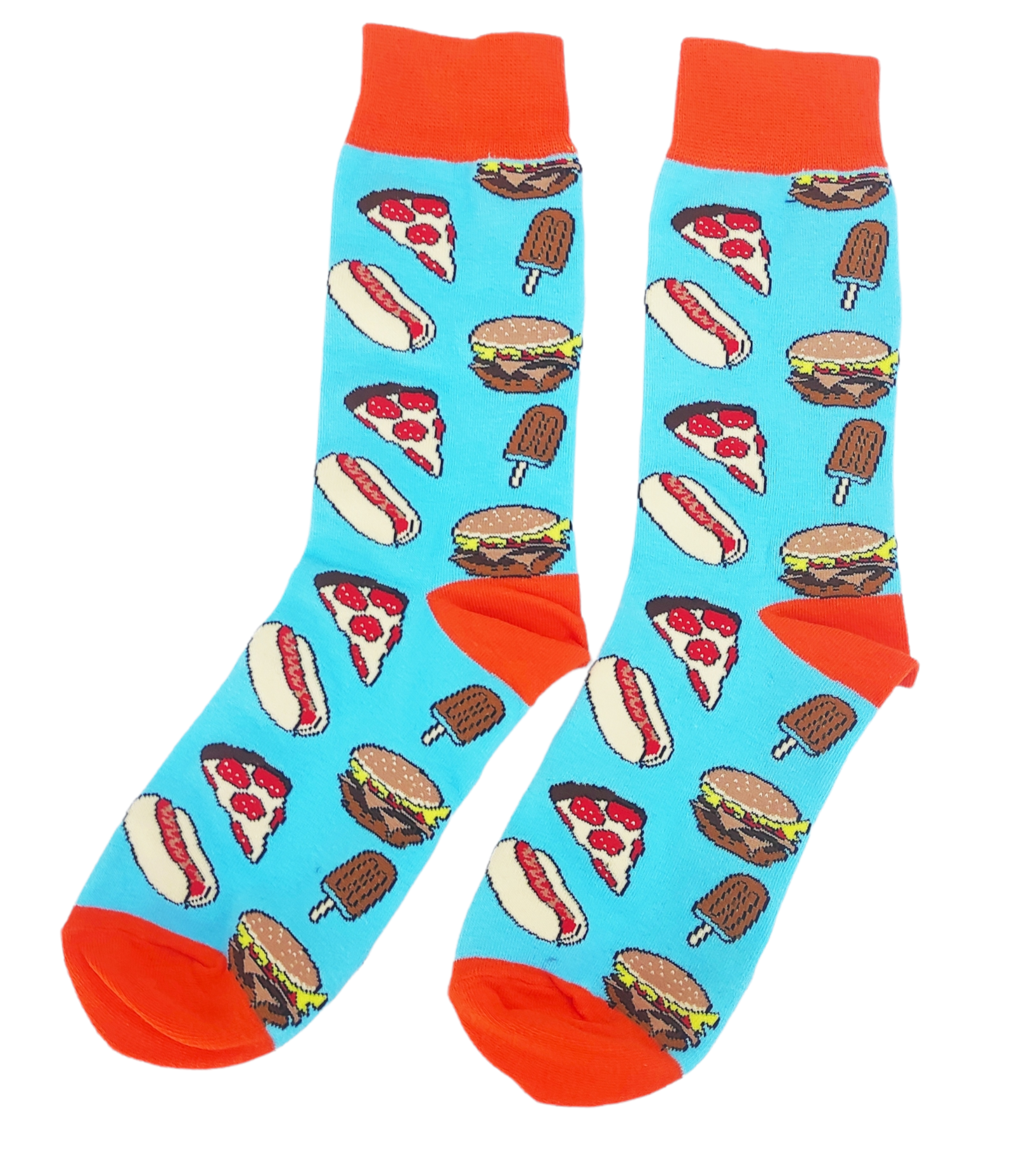 Calcetines de compresión divertidos para hombre, Medias sin costuras con  estampado de hamburguesa y gato, estilo