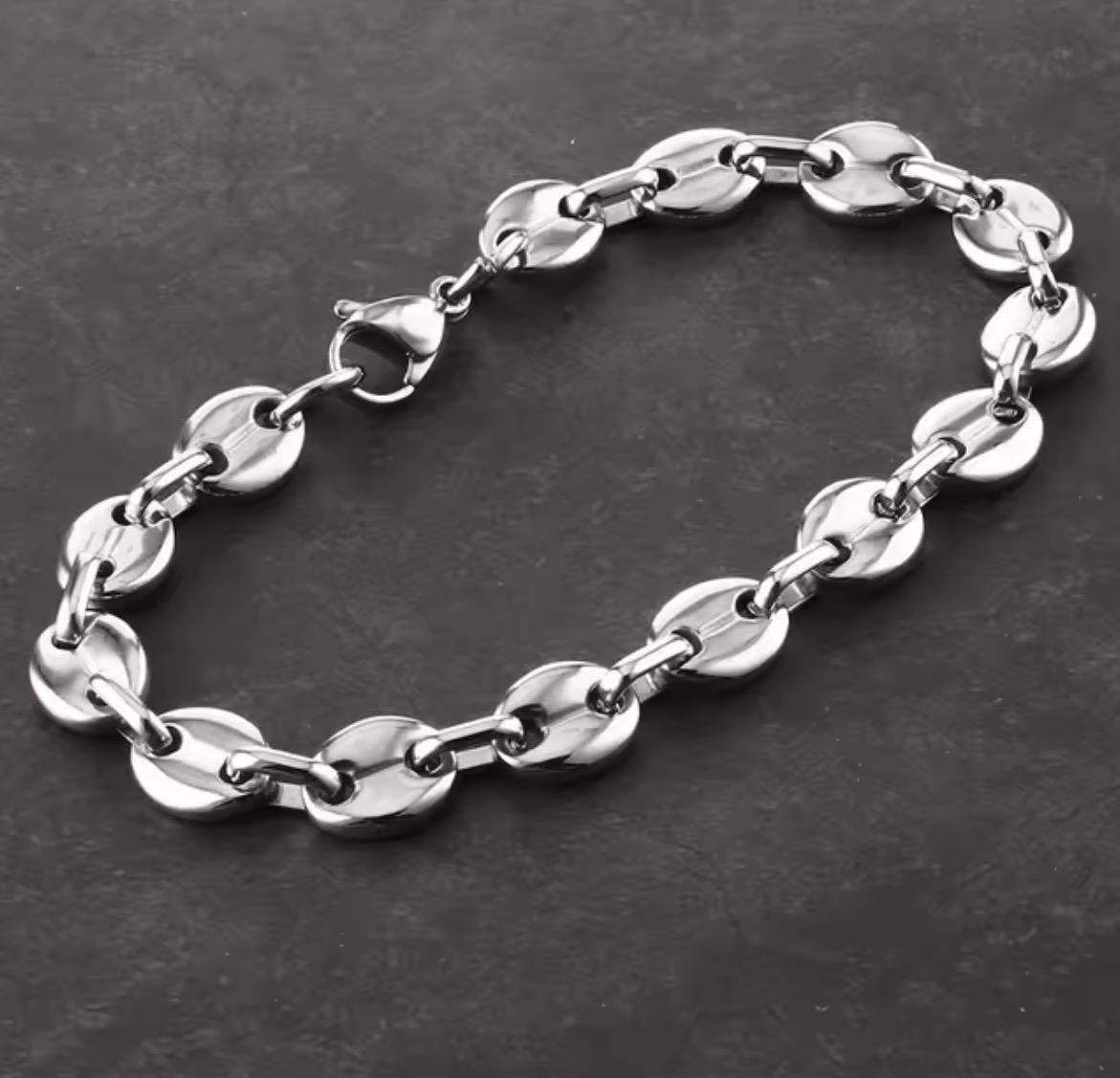 BAMBOO Gold Bracelet in Stainless Steel. BAMBOO open bracelet