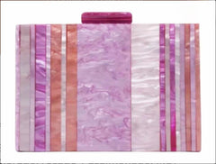 Party bag. Clutch in PINK, LILAC colors. Very combinable and elegant (copy)