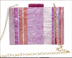 Party bag. Clutch in PINK, LILAC colors. Very combinable and elegant (copy)