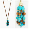 turquoise blue necklace