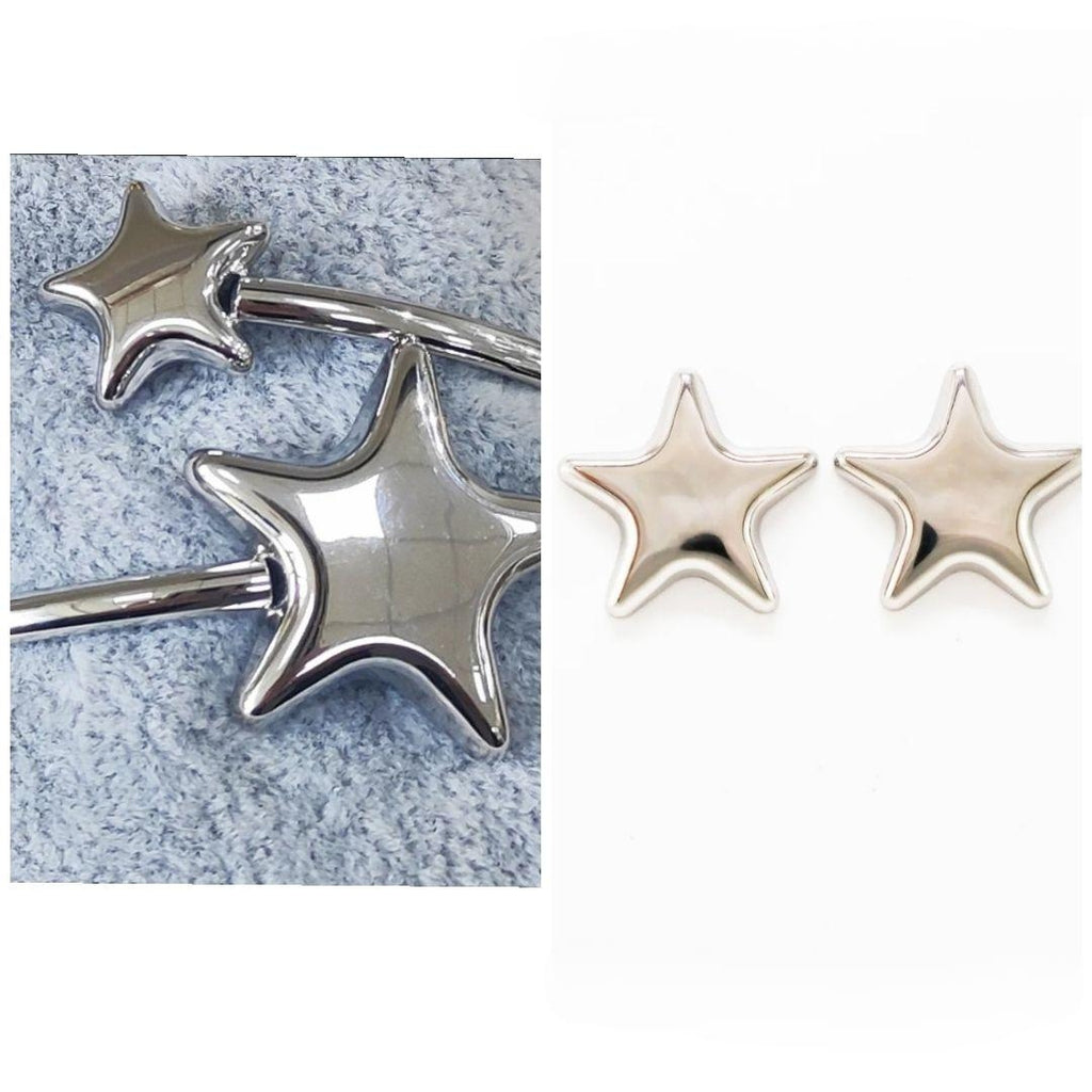 Coleccion BELEN. PACK PULSERA + PENDIENTES Acero Inoxidable acabado ORO. Modelo ESTRELLAS. Ideal, monísima ¡ Disponible también la Pulsera en Acero Planta