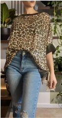 Blusa de Talla Grande mod. KENIA. Blusa de lentejuelas en Talla Grande: da hasta la 48.