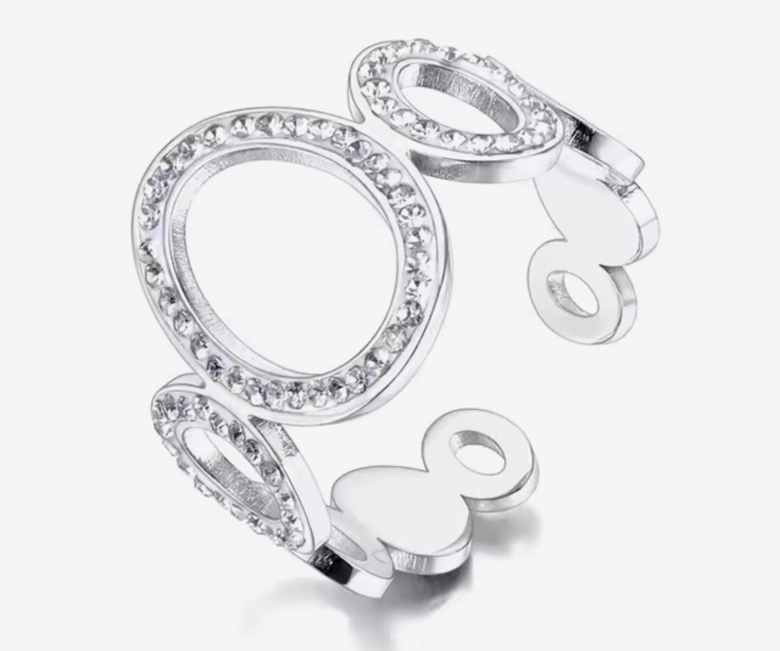 Long star earrings in Stainless Steel