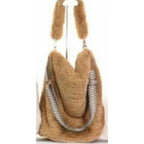 BOLSO de PELUCHE. Elaborado en tejido de suave y esponjoso. No pesa. Tote bag de amoroso peluche + 2 correas