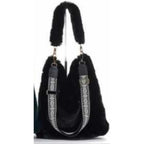 BOLSO de PELUCHE. Elaborado en tejido de suave y esponjoso. No pesa. Tote bag de amoroso peluche + 2 correas