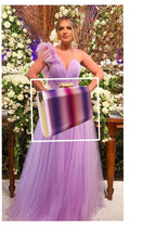 Clutch en tonos BUGANVILLA y LILA. Bolso de fiesta.