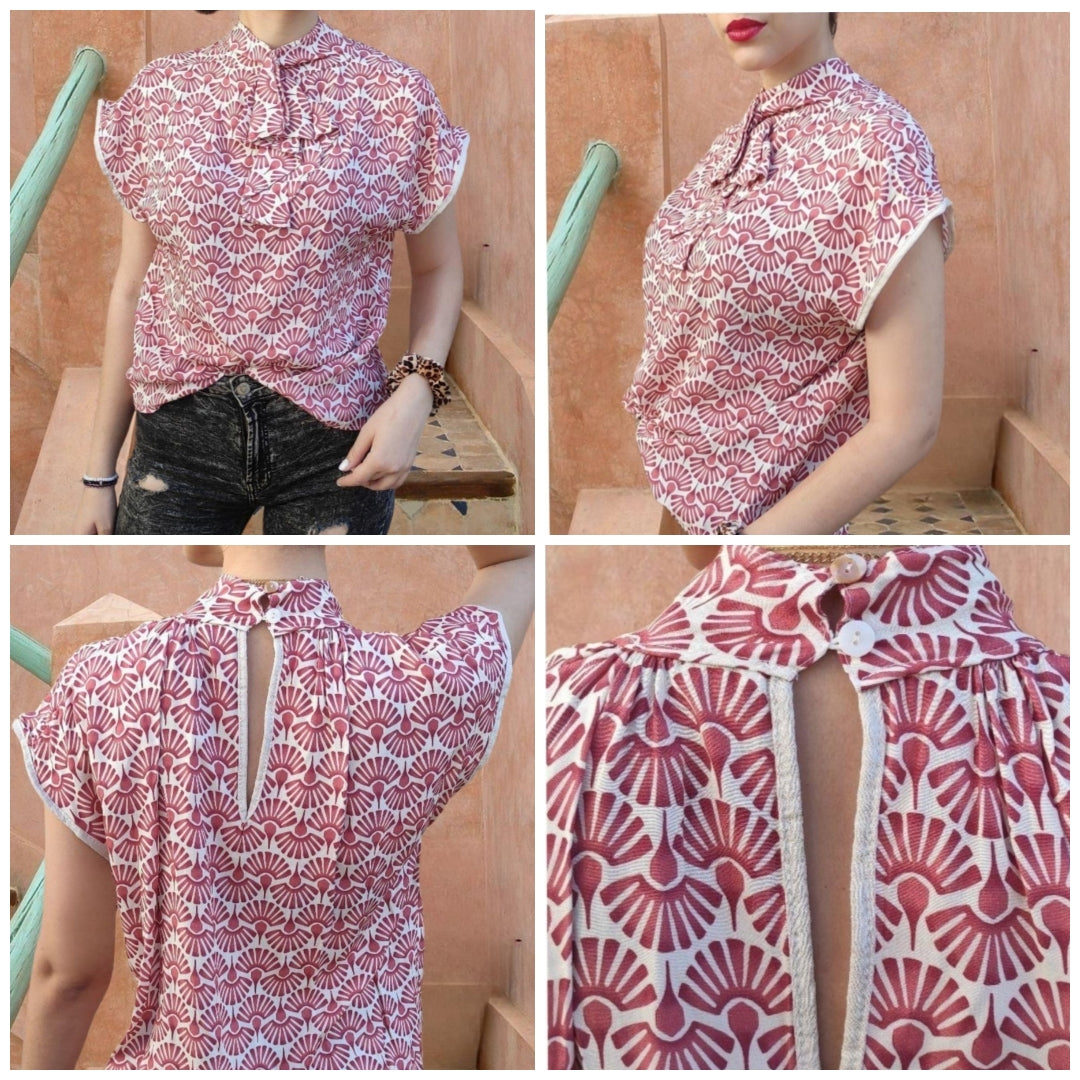 Blusa VERONA . Talla ÚNICA: da desde la 34 hasta la 40.