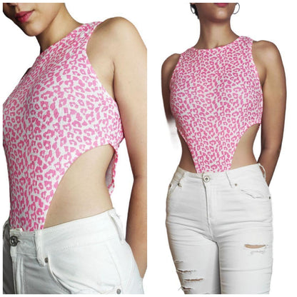 Body CASPIAN animal print. Disponible en 2 colores: rosa y azul. Talla unica.