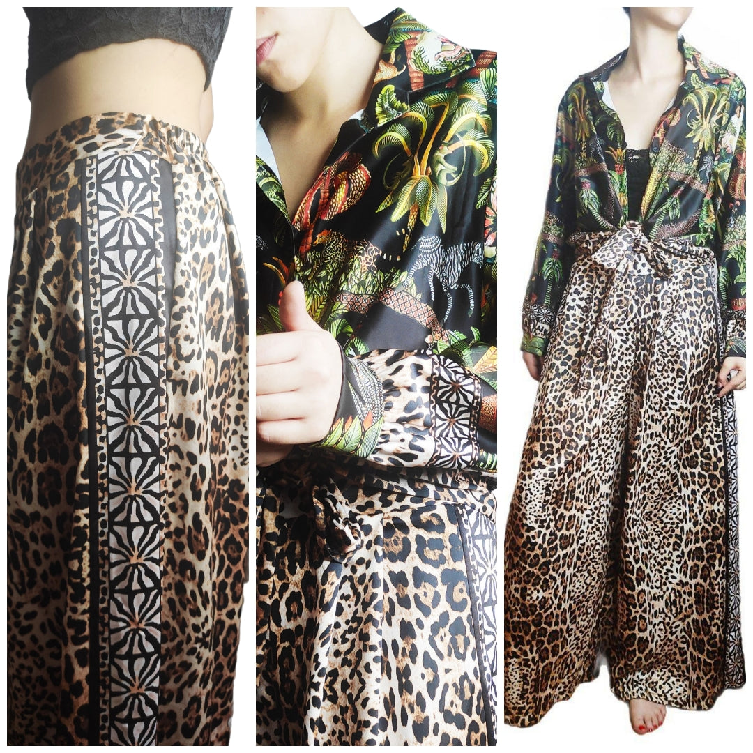 CONJUNTO Mod. SELVA . Pantalón + Blusa a juego. Talla única. Da hasta la talla 42. CALIDAD PREMIUM