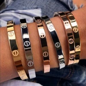 Inspiration bracelet: CLAVO, Cartier, etc...Stainless Steel Bracelet.