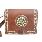 Bolso bandolera de piel + cinturón a juego