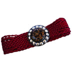 Bolso de piel color vino burdeos + cinturón (Burgundy GENUINE LEATHER Bag)