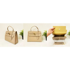 Mini Kelly style leather bag. Available in 8 colors