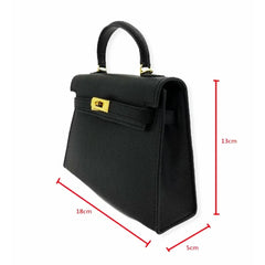 Mini Kelly style leather bag. Available in 8 colors