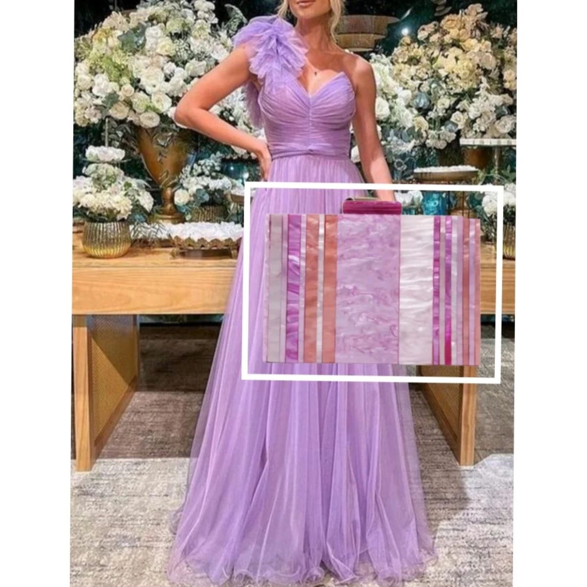 Bolso fiesta. Clutch de colores ROSADO,  LILAS. Muy combinable y elegante