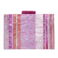 Party bag. Clutch in PINK, LILAC colors. Very combinable and elegant (copy)