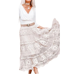 Crochet long skirt