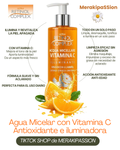 3 en 1: Agua Micelar con Vitamina C, Iluminadora y Antioxidante. 200 ml de Retinol Complex