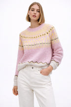 Jersey con grecas en color Amarillo. Modelo Candy. Talla Única. Calidad PREMIUM