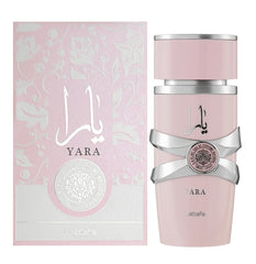 Pack: Perfume Yara 100 ml + Desodorante Yara 200 ml a juego .Original de Lataffa. 100 ml. Perfume árabe mujer. ALTA PERFUMERÍA