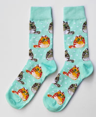 Calcetines de GATOS. Talla única de adultos. Da talla 35 hasta la 43 EU