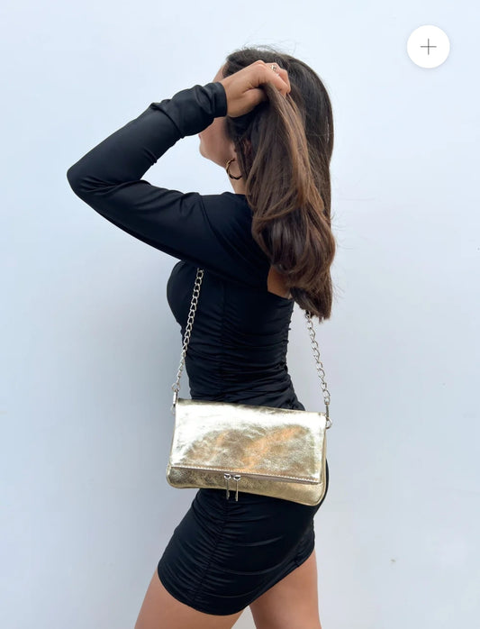 Genuine leather bag in color Available in GOLD, SILVER and BRONZE. Zadig Inspiration