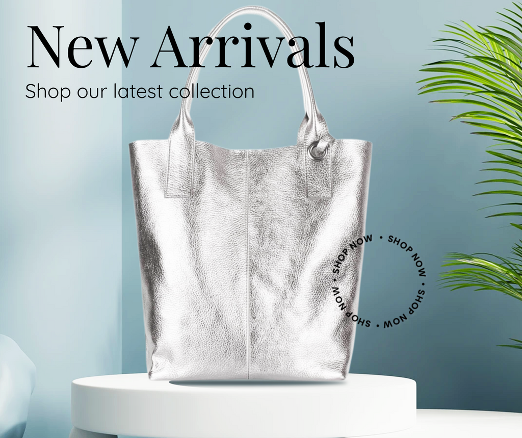 Novedad!! Tote Bag de Piel suave en  Oro, Plata. o Bronce.