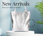 Novedad!! Tote Bag de Piel suave en  Oro, Plata. o Bronce.
