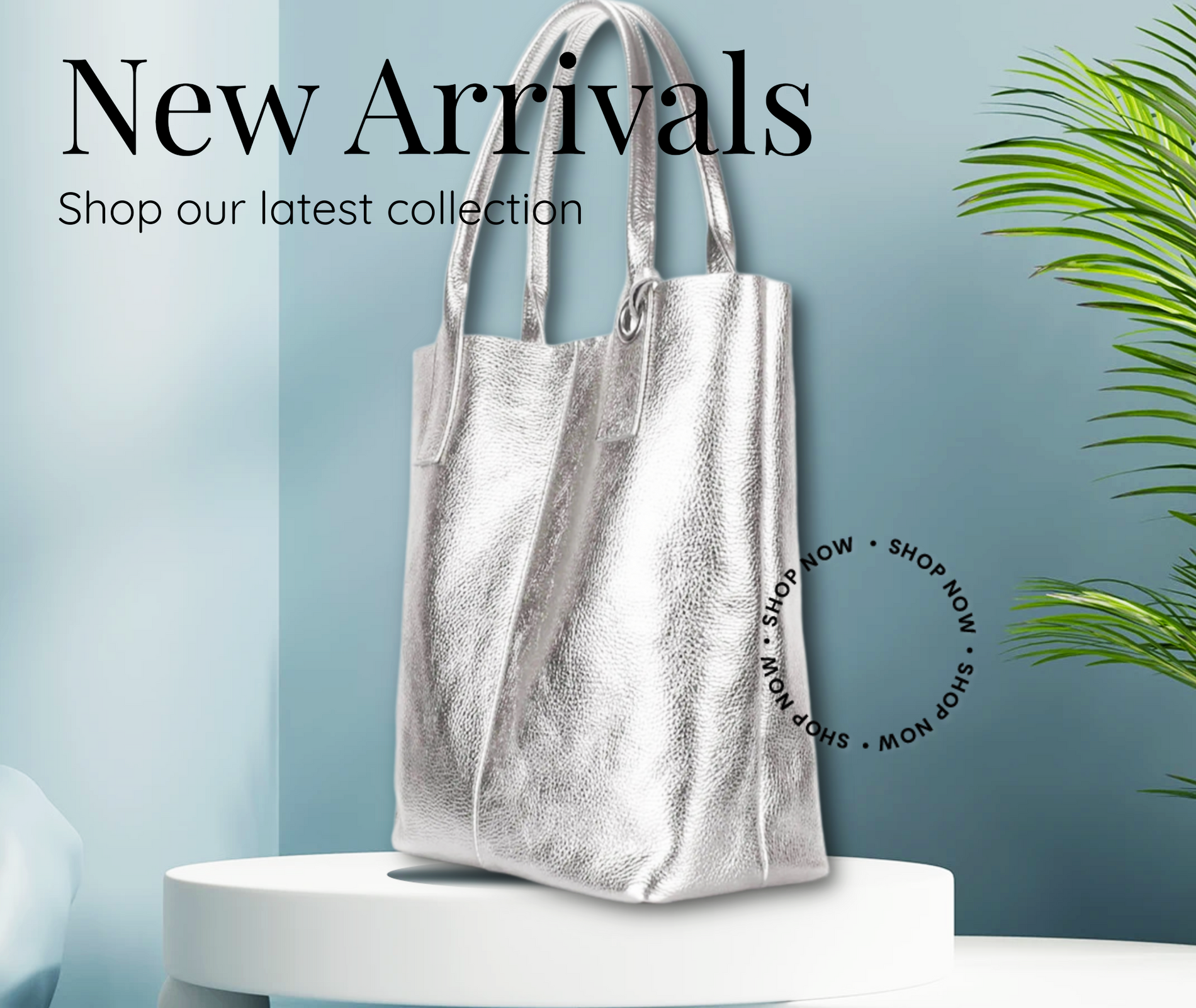 Novedad!! Tote Bag de Piel suave en  Oro, Plata. o Bronce.
