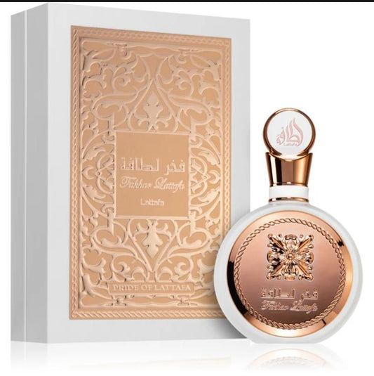 Perfume de Mujer Fakhar Rosé Límited Ed. Lataffa de 100 ml. Alta perfumería. Perfume árabe mujer. Premium, Alta durabilidad